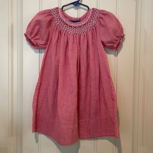 Gingham Smocked Dress